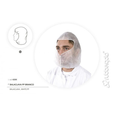 Balaclava em Polipropileno BrancobrancoEmb/50