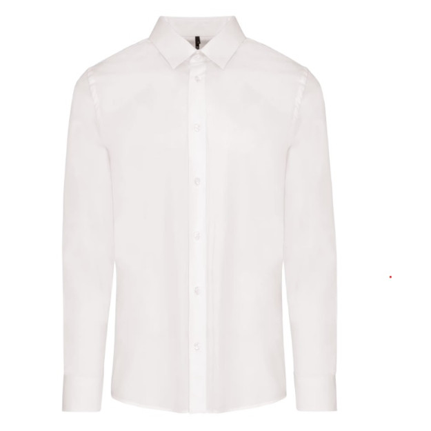 Camisa de homem em popeline de manga comprida