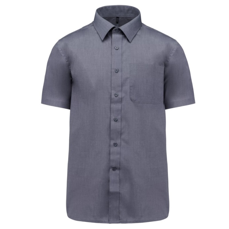 Camisa de homem manga curta tratamento fácil