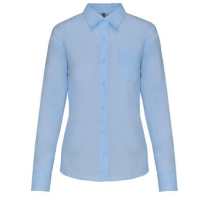 Camisa de senhora manga comprida tratamento fácil