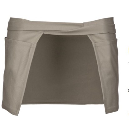 Avental curto de barman 5 Bolsos