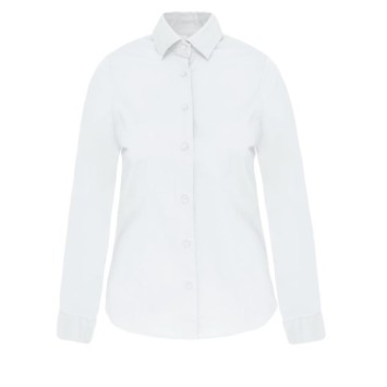 CAMISA DE SENHORA MANGA COMPRIDA COM STRETCH