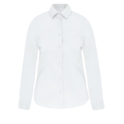 CAMISA DE SENHORA MANGA COMPRIDA COM STRETCH