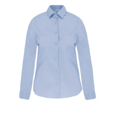 CAMISA DE SENHORA MANGA COMPRIDA COM STRETCH