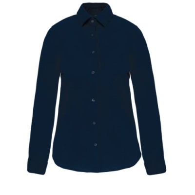 CAMISA DE SENHORA MANGA COMPRIDA COM STRETCH