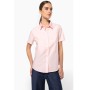 Camisa senhora manga curta em oxford de tratamento fácil