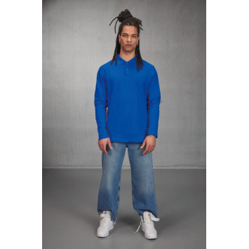Polo de homem branco ID.001 manga comprida