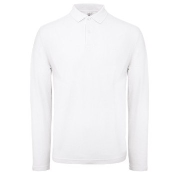 Polo de homem branco ID.001 manga comprida