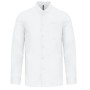 Camisa de homem com gola à padre de manga comprida