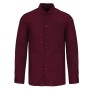 Camisa de homem com gola à padre de manga comprida