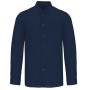 Camisa de homem com gola à padre de manga comprida