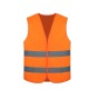 Colete Retrorefletor Laranja HV EN-471, 100% Poliester