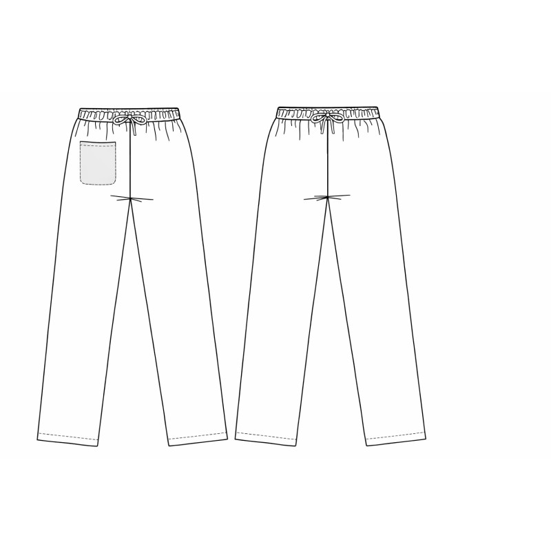 Calça unissexo elástico na cintura