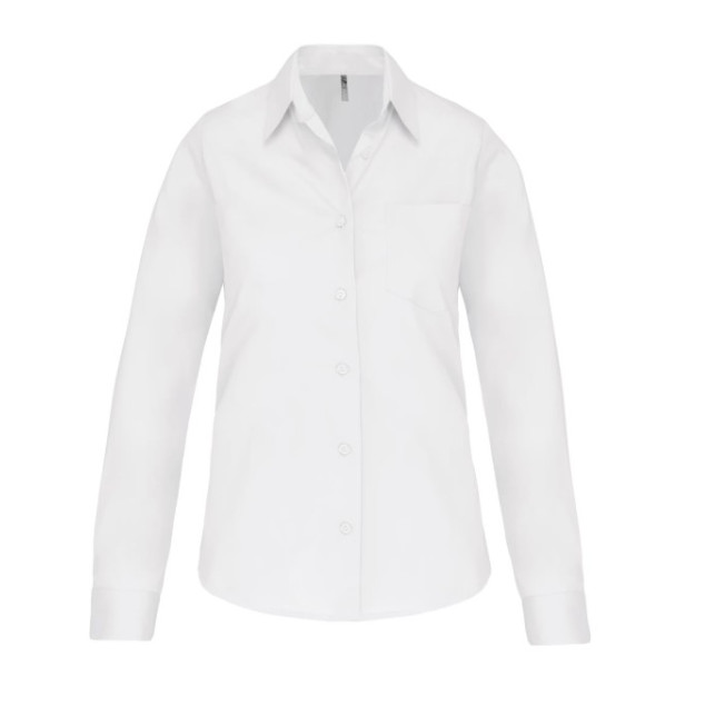 Camisa de senhora manga comprida tratamento fácil