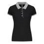 Polo de senhora piqué bicolor