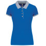 Polo de senhora piqué bicolor