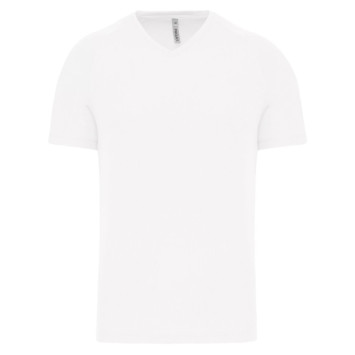 T-shirt de desporto de homem com decote V de manga curta