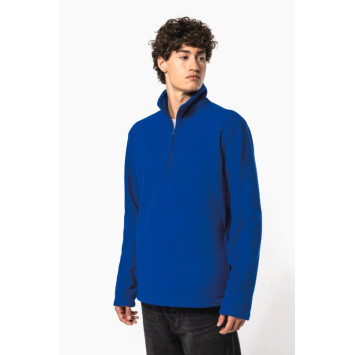 Camisola micropolar meio fecho
