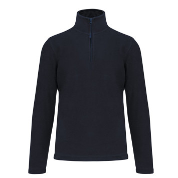 Camisola micropolar meio fecho