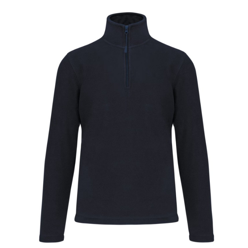 Camisola micropolar meio fecho