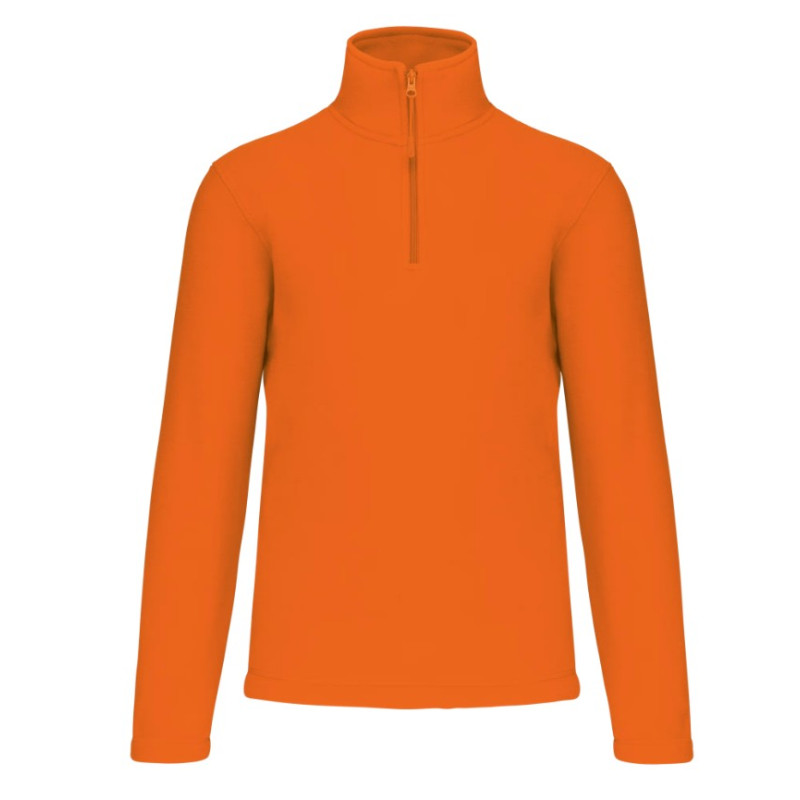 Camisola micropolar meio fecho