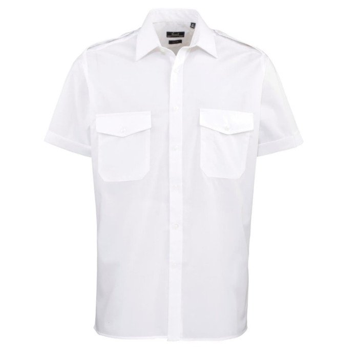 Camisa piloto homem manga curta