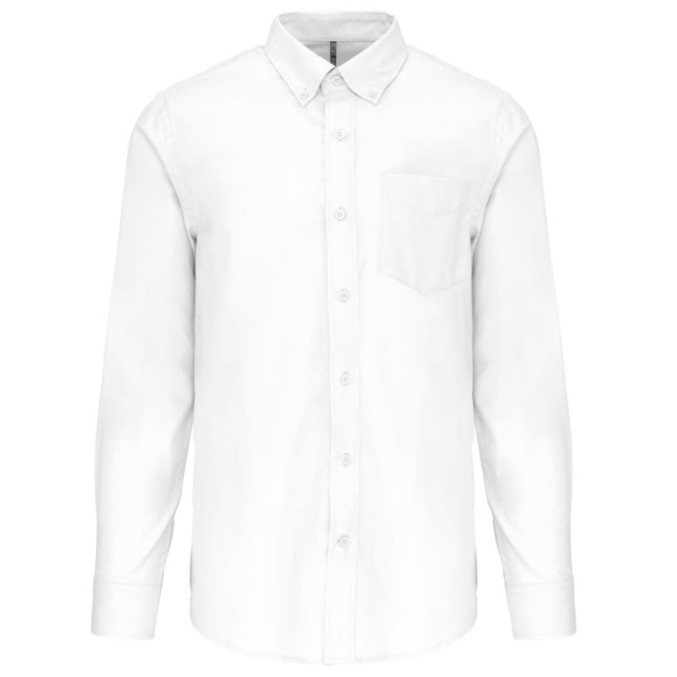 Camisa homem manga comprida em oxford de tratamento fácil