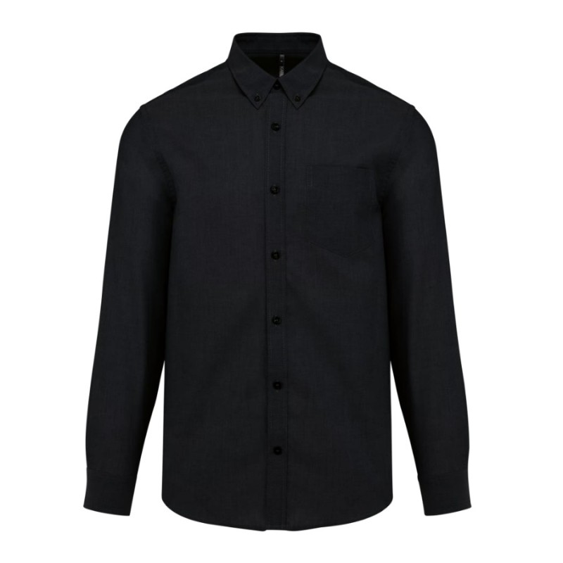 Camisa homem manga comprida em oxford de tratamento fácil