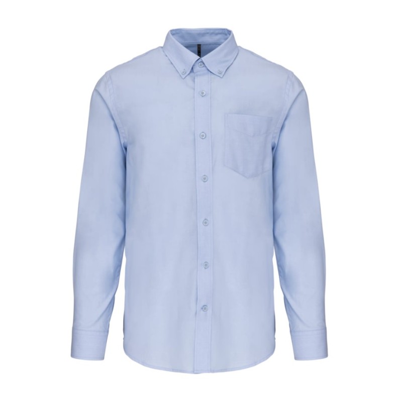 Camisa homem manga comprida em oxford de tratamento fácil