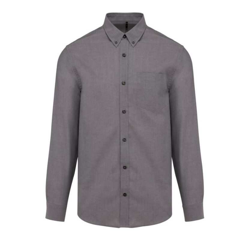 Camisa homem manga comprida em oxford de tratamento fácil