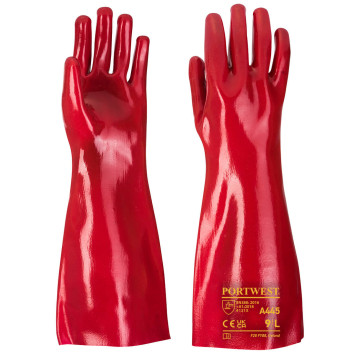 Luva PVC 45 cmVermelhoXL/10